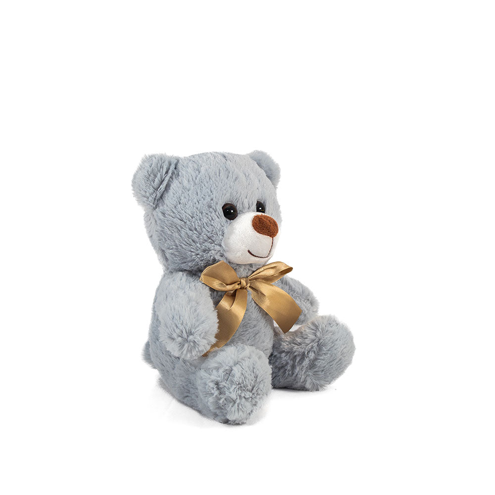 Oso de peluche gris abrazable, perfecto como regalo, decoraciones, eventos,  baby showers y fiestas. 