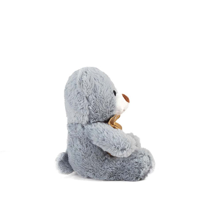 Oso de peluche gris abrazable, perfecto como regalo, decoraciones, eventos,  baby showers y fiestas. 