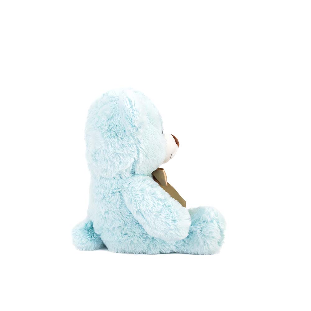 Oso de peluche azul abrazable, perfecto como regalo, decoraciones, eventos,  baby showers y fiestas. 