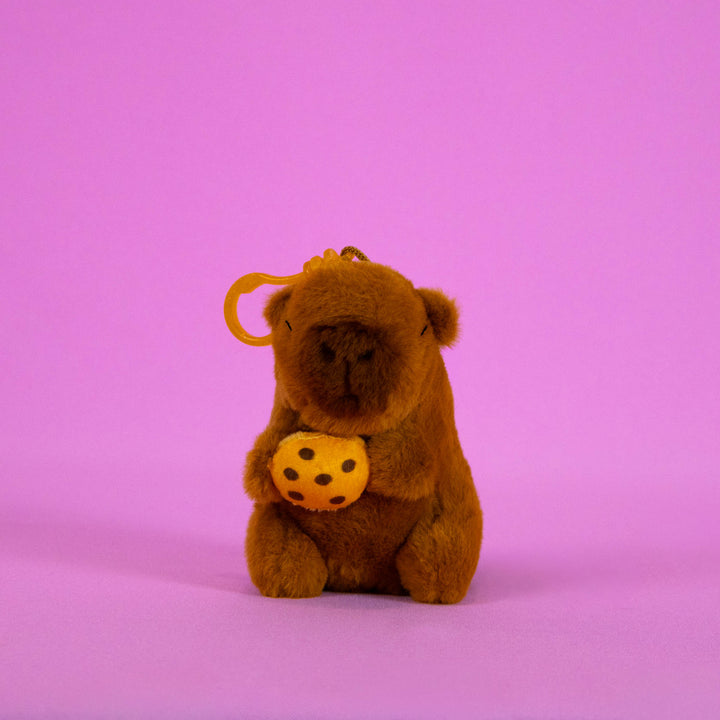 Set de 12 Piezas Llavero de peluche Capibara 10 cm