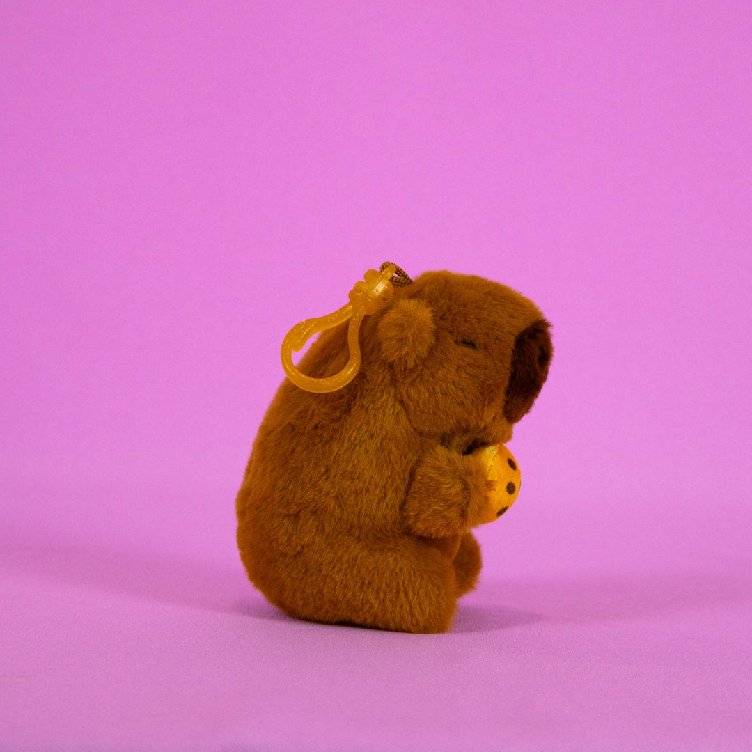 Set de 12 Piezas Llavero de peluche Capibara 10 cm