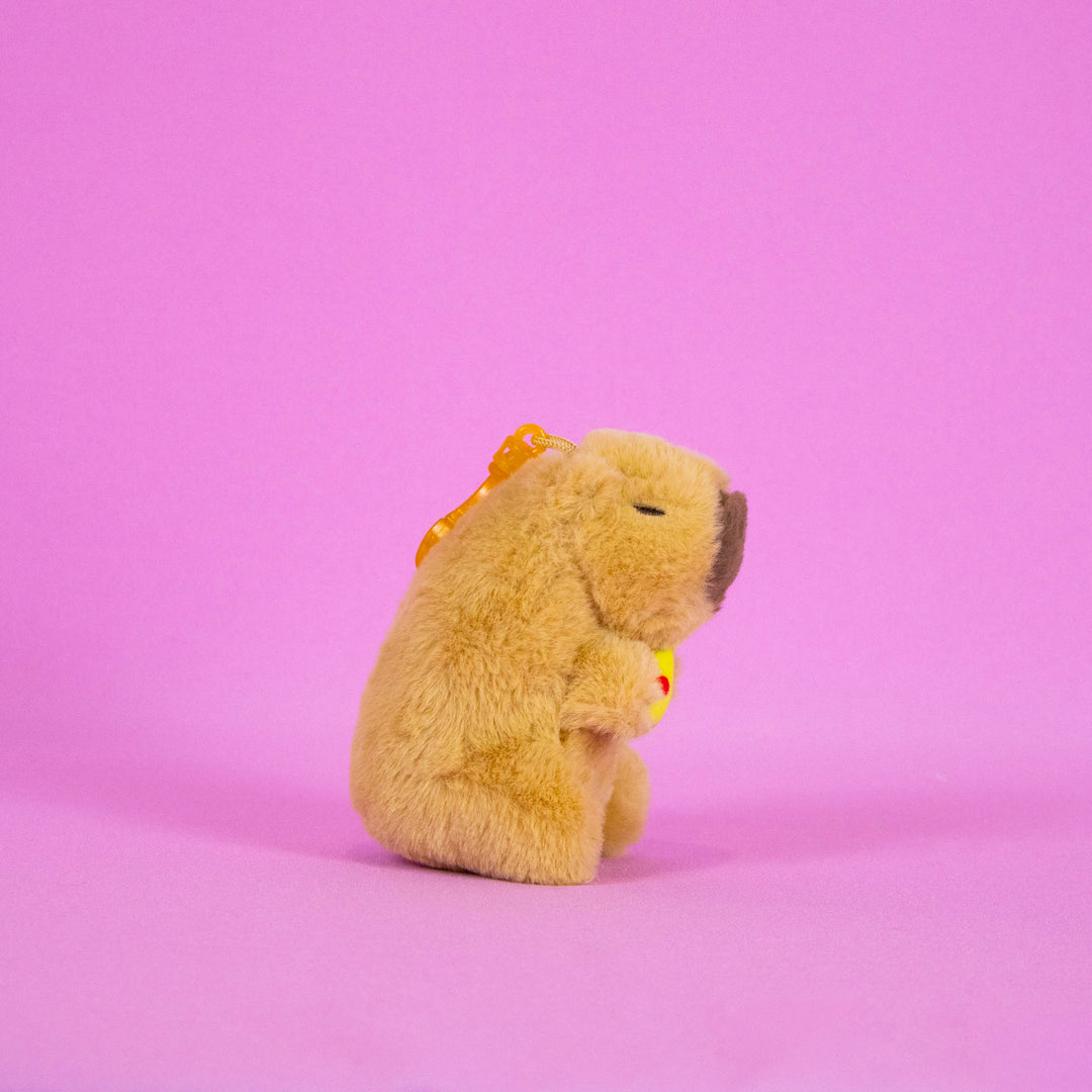 Set de 12 Piezas Llavero de peluche Capibara 10 cm