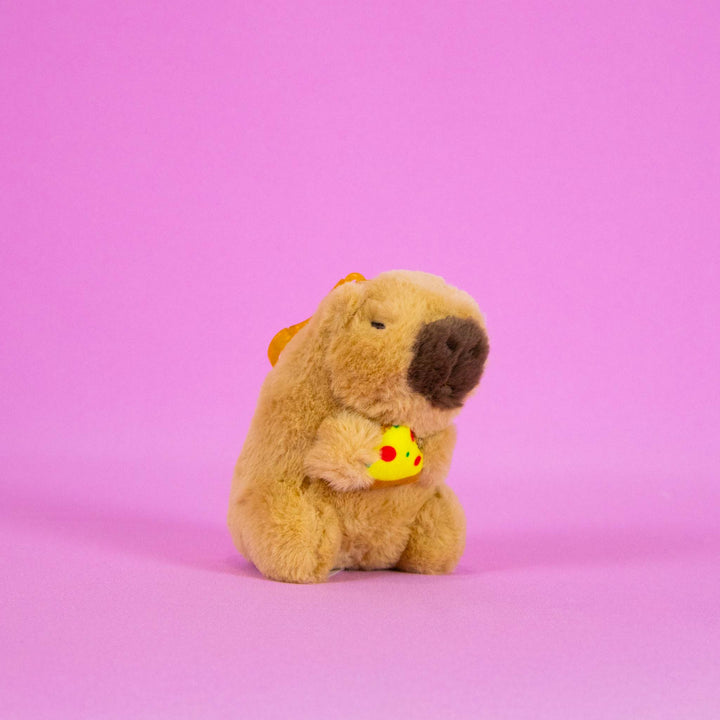 Set de 12 Piezas Llavero de peluche Capibara 10 cm