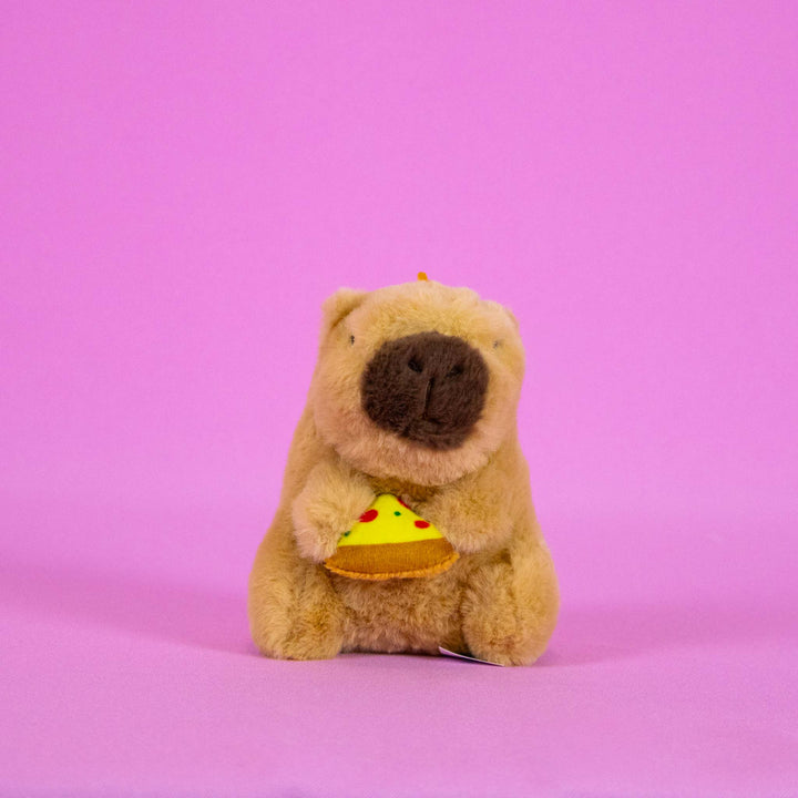 Set de 12 Piezas Llavero de peluche Capibara 10 cm