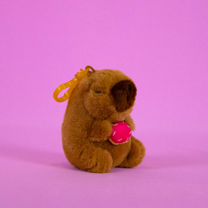 Set de 12 Piezas Llavero de peluche Capibara 10 cm
