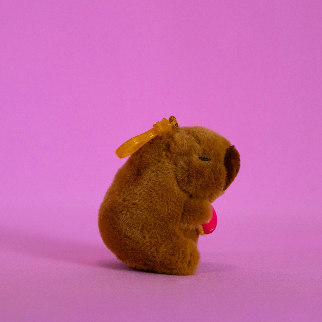 Set de 12 Piezas Llavero de peluche Capibara 10 cm