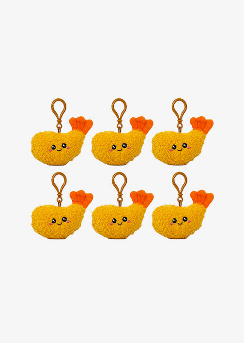 Set de 6 Piezas Llavero de peluche tempura 10 cm