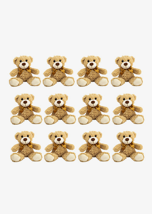 Set de 12 piezas Oso de peluche clásico Teddy 35 cm