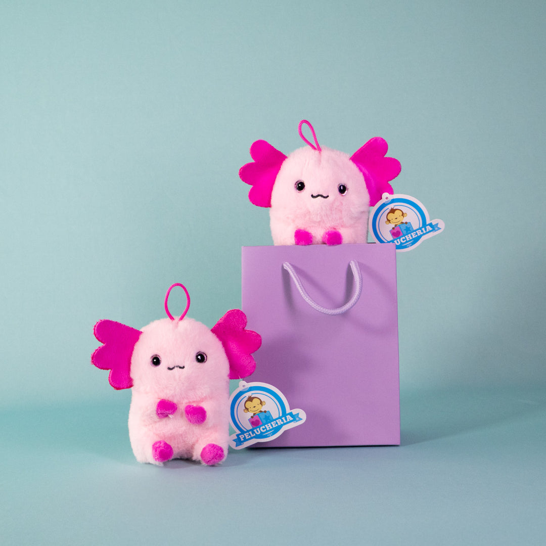 Ajolote Axolotl de peluche 12 cm