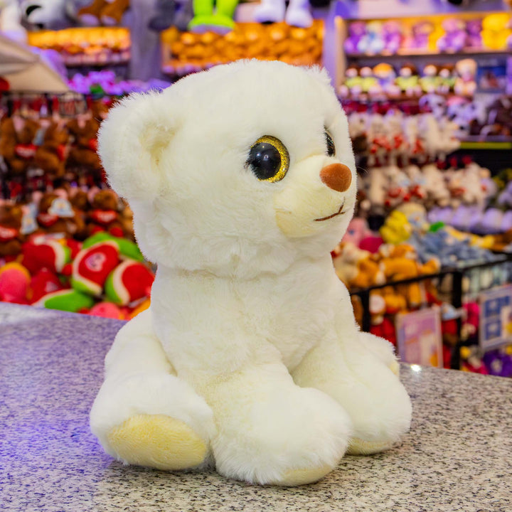 Set de 9 piezas Zoológico de peluche animales de 25 cm, perro, gato, conejo, panda, oso, rana, chango, mapache y elefante