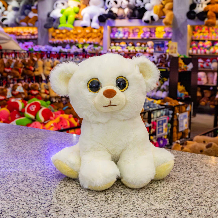Set de 9 piezas Zoológico de peluche animales de 25 cm, perro, gato, conejo, panda, oso, rana, chango, mapache y elefante