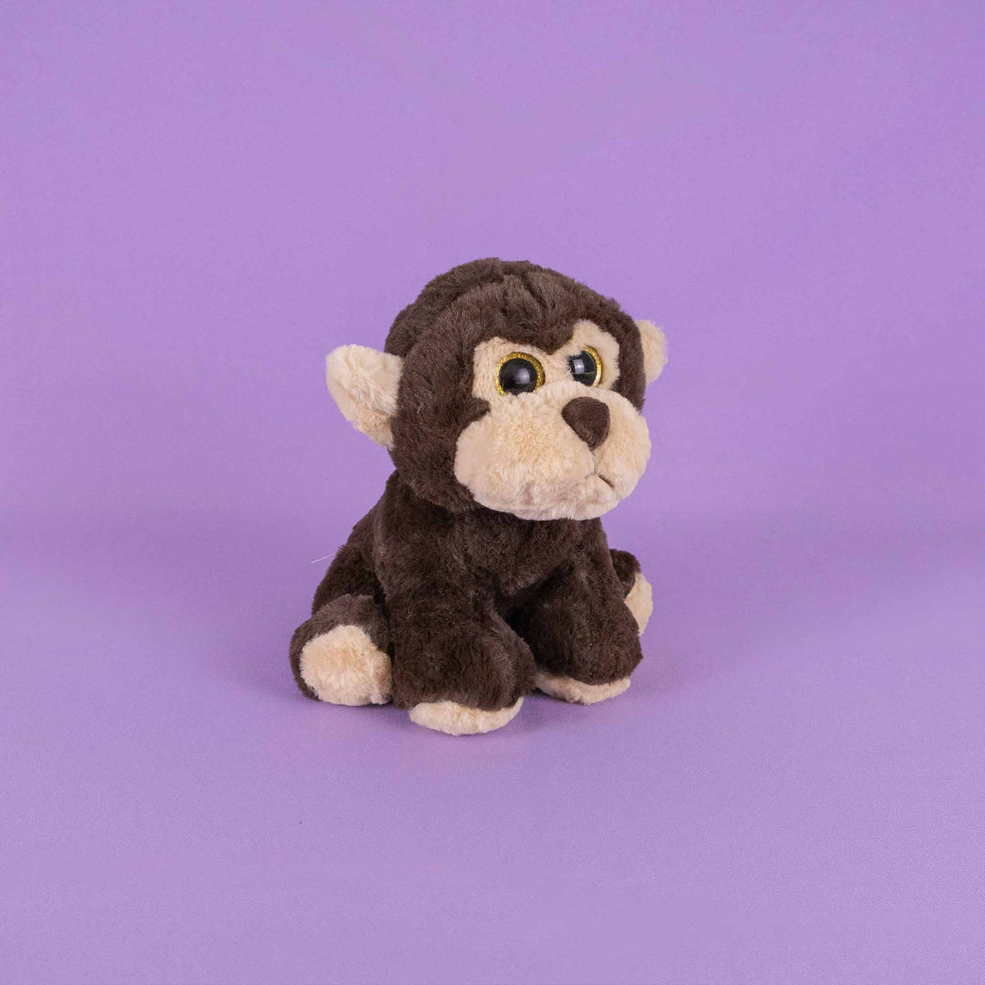 Set de 9 piezas Zoológico de peluche animales de 25 cm, perro, gato, conejo, panda, oso, rana, chango, mapache y elefante