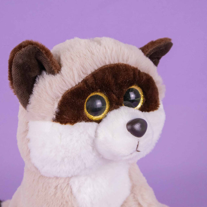 Set de 9 piezas Zoológico de peluche animales de 25 cm, perro, gato, conejo, panda, oso, rana, chango, mapache y elefante