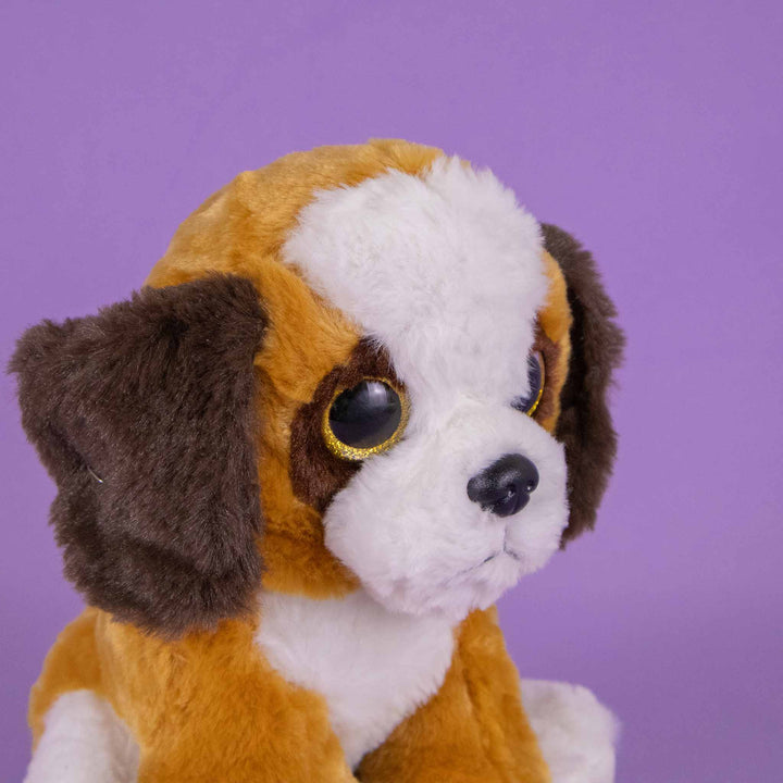 Set de 9 piezas Zoológico de peluche animales de 25 cm, perro, gato, conejo, panda, oso, rana, chango, mapache y elefante