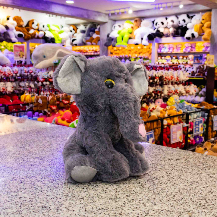 Set de 9 piezas Zoológico de peluche animales de 25 cm, perro, gato, conejo, panda, oso, rana, chango, mapache y elefante