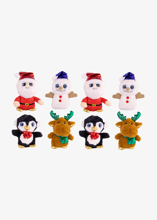 Peluches navideños, detalles brillantes. Ideales para regalar 