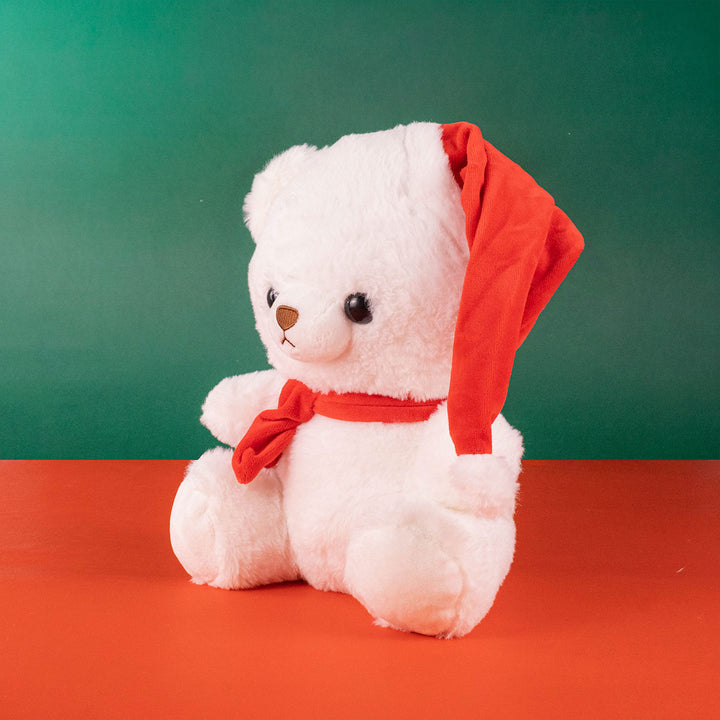 Oso Bubu navideño Blanco 28 cm