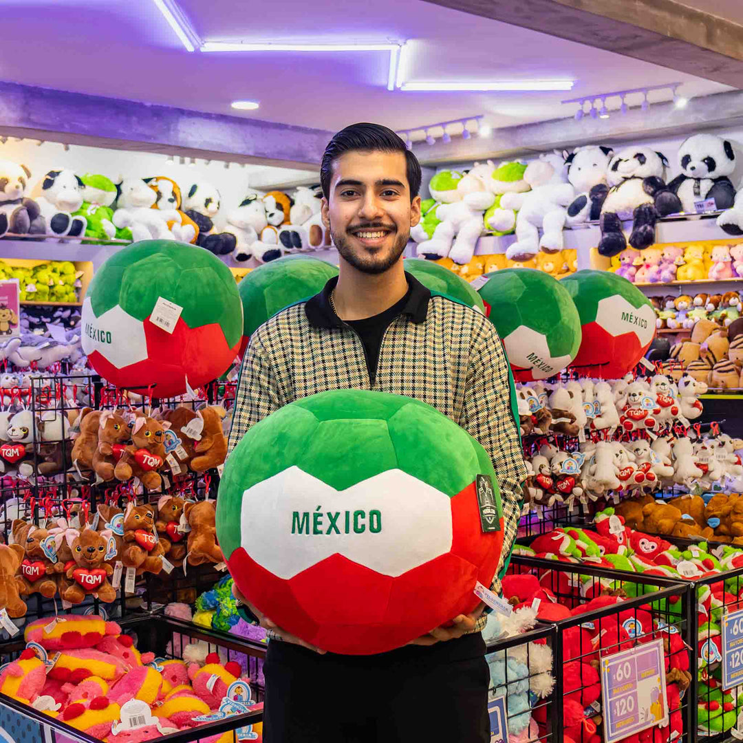 Peluches para el mundial. Peluche de balón país México