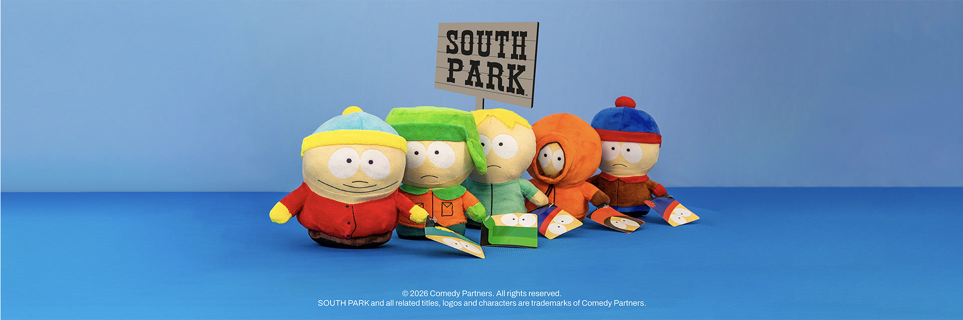 Peluches originales de south park, paramount 