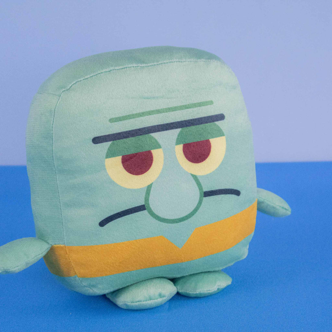 Bob Esponja de peluche Kawaii Cubes 18 cm, peluches de licencias. Personajes de Bob esponja, Calamardo, Arenita , Plantón y Patricio 