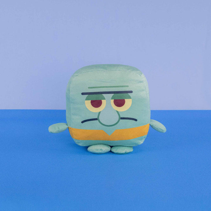 Bob Esponja de peluche Kawaii Cubes 18 cm, peluches de licencias. Personajes de Bob esponja, Calamardo, Arenita , Plantón y Patricio 