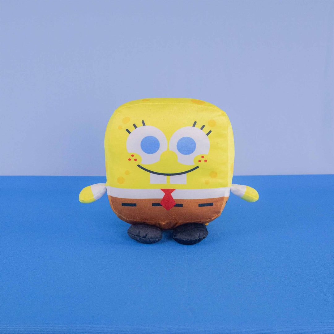 Bob Esponja de peluche Kawaii Cubes 18 cm, peluches de licencias. Personajes de Bob esponja, Calamardo, Arenita , Plantón y Patricio 