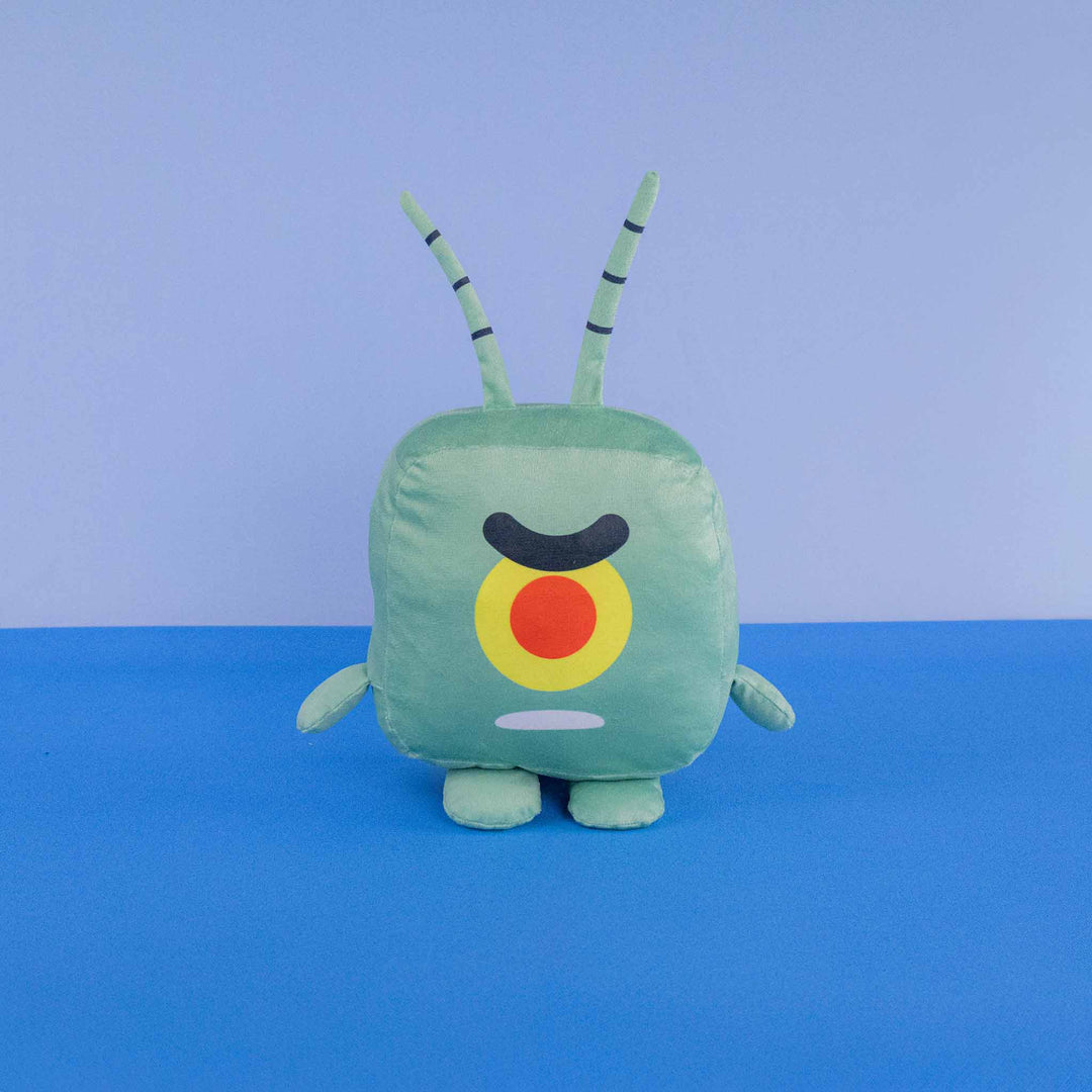 Bob Esponja de peluche Kawaii Cubes 18 cm, peluches de licencias. Personajes de Bob esponja, Calamardo, Arenita , Plantón y Patricio 