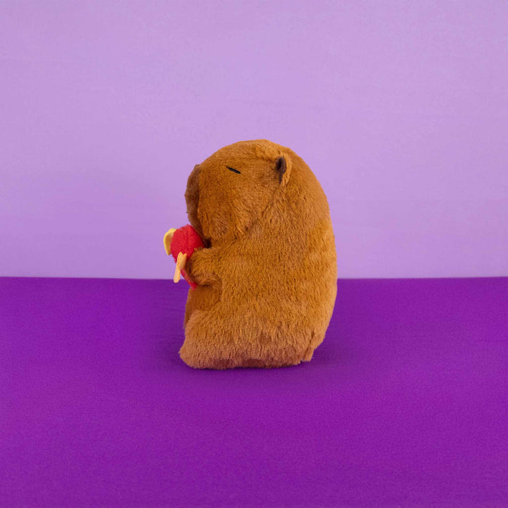 Capibara de peluche para San Valentín. Peluches ideales para maquinas de garra , maquinas de peluches. 