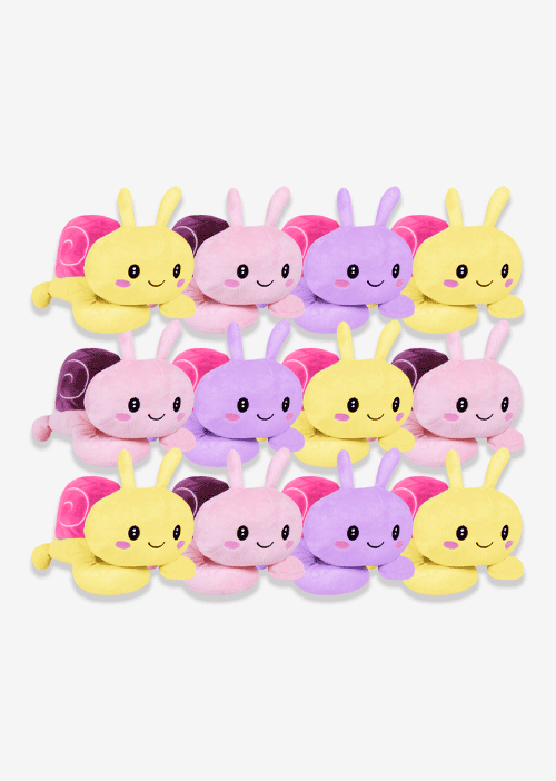 Caracol de peluche, peluches al mayoreo ideales para tiendas de regalo y distribuidores 