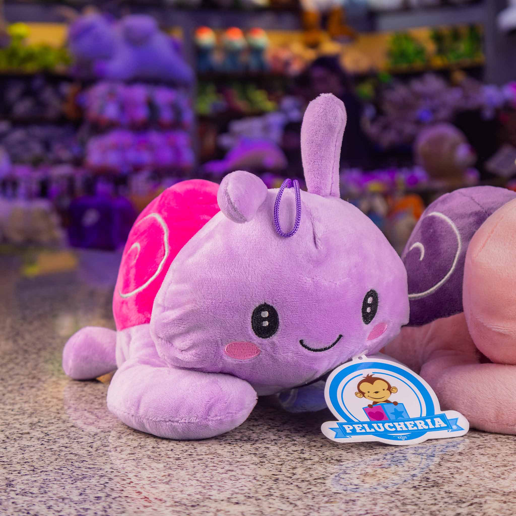 Caracol de peluche, peluches al mayoreo ideales para tiendas de regalo y distribuidores 