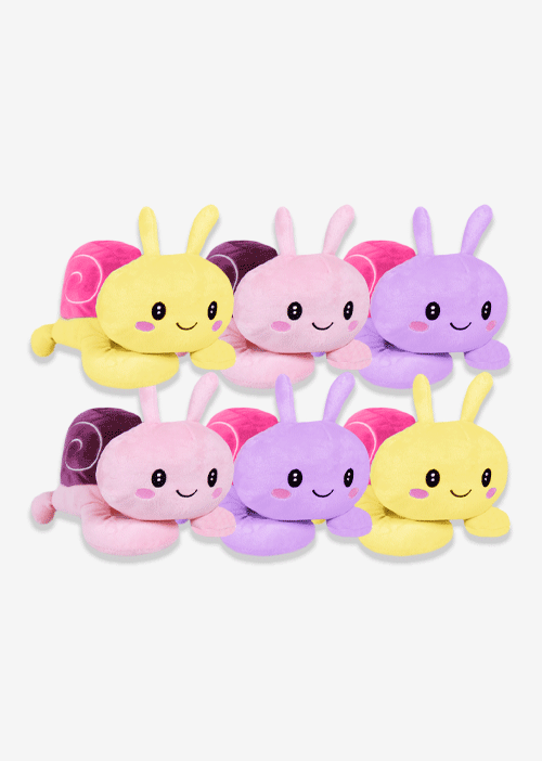 Caracol de peluche, peluches al mayoreo ideales para tiendas de regalo y distribuidores 