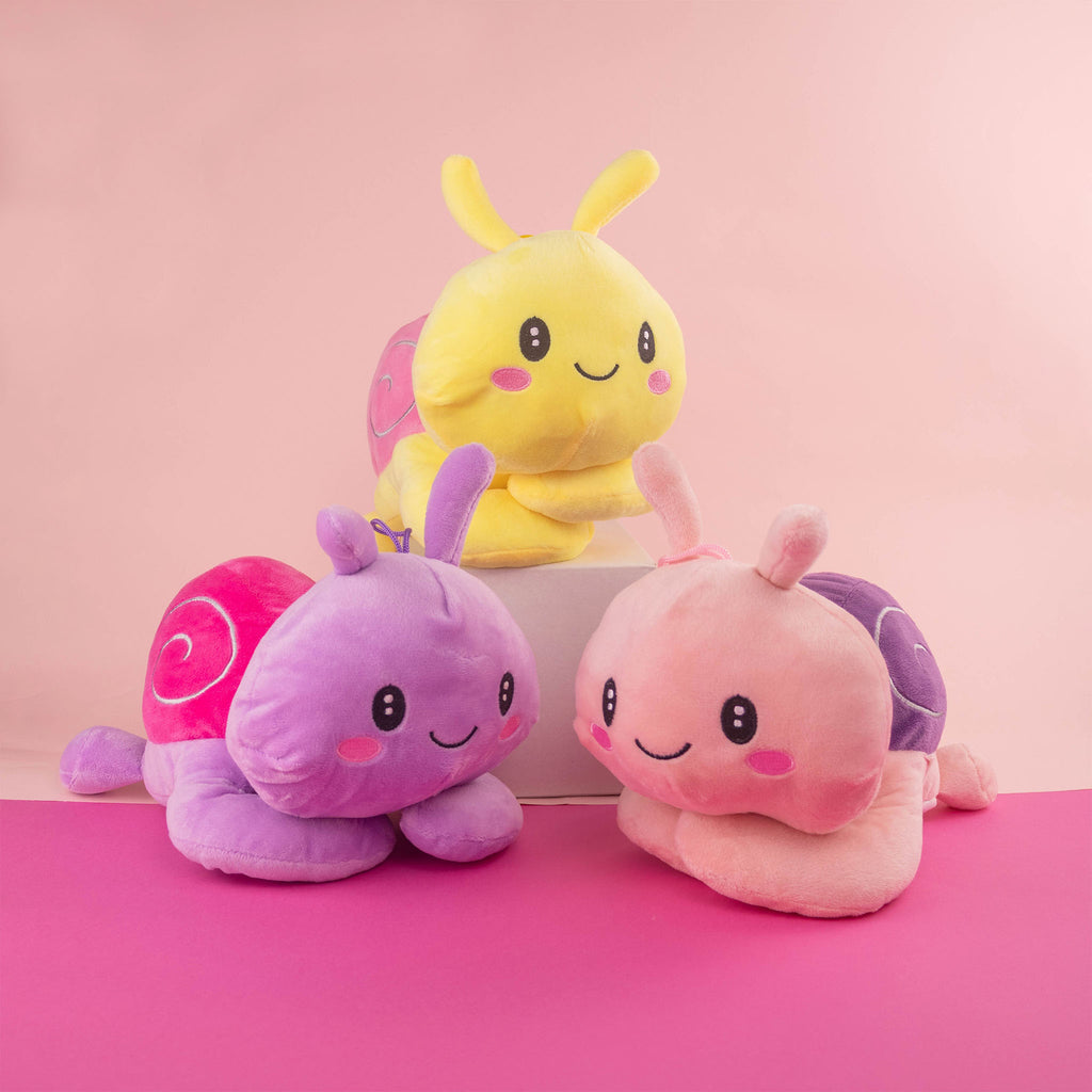 Caracol de peluche, peluches al mayoreo ideales para tiendas de regalo y distribuidores 