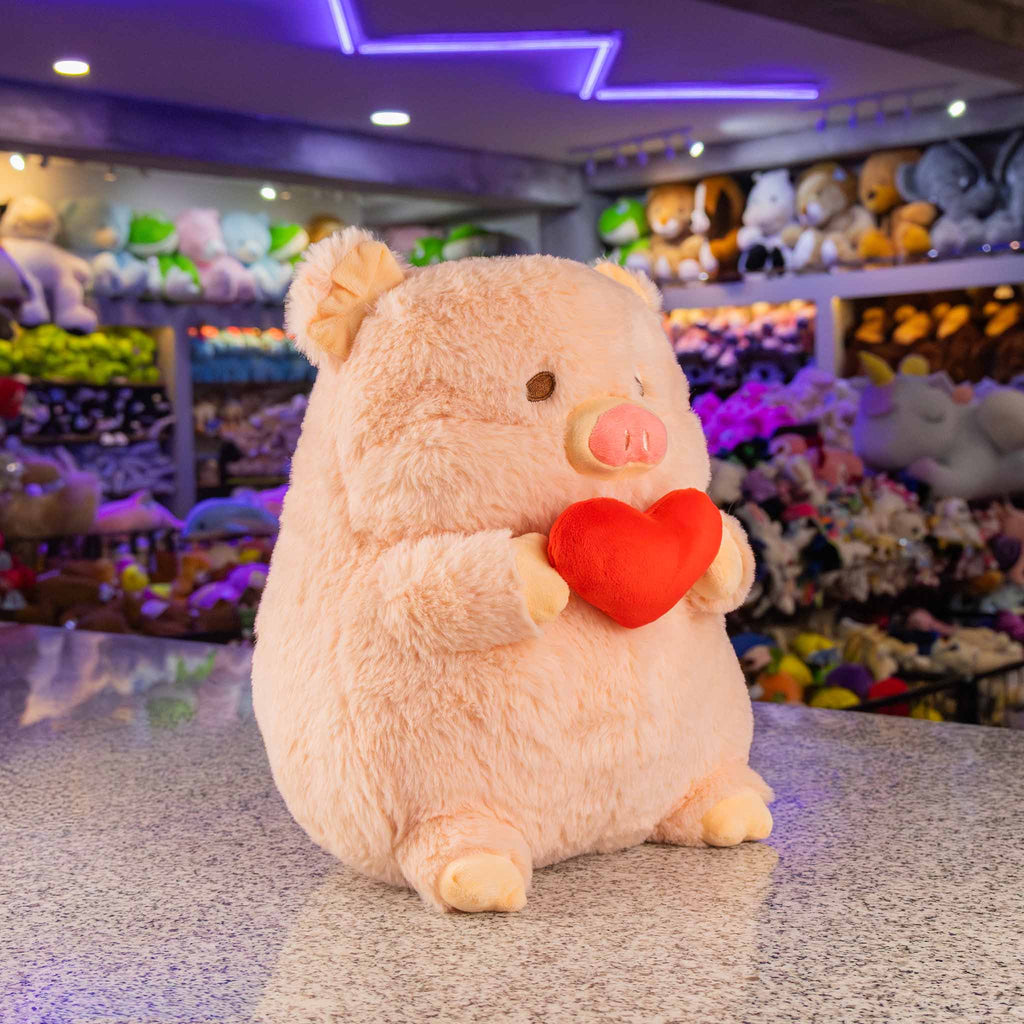 Cerdo Cerdito de peluche para San Valentín , ideal para regalos , tiendas, eventos , decoración. Peluches al mayoreo 