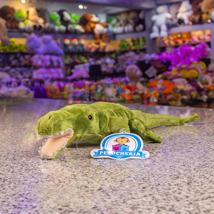 Cocodrilo de peluche Miami 30 cm, peluches para decorar fiesta de niño 