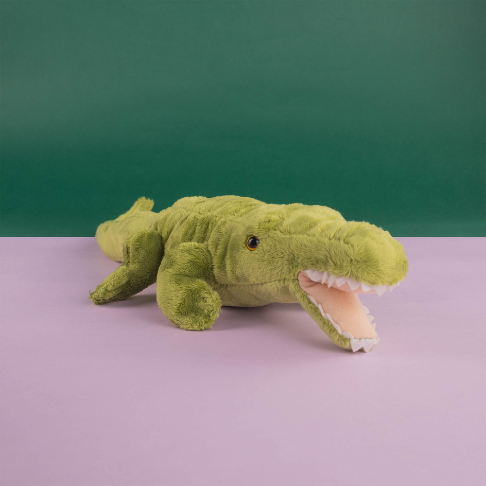Cocodrilo de peluche Miami 30 cm, peluches para decorar fiesta de niño 