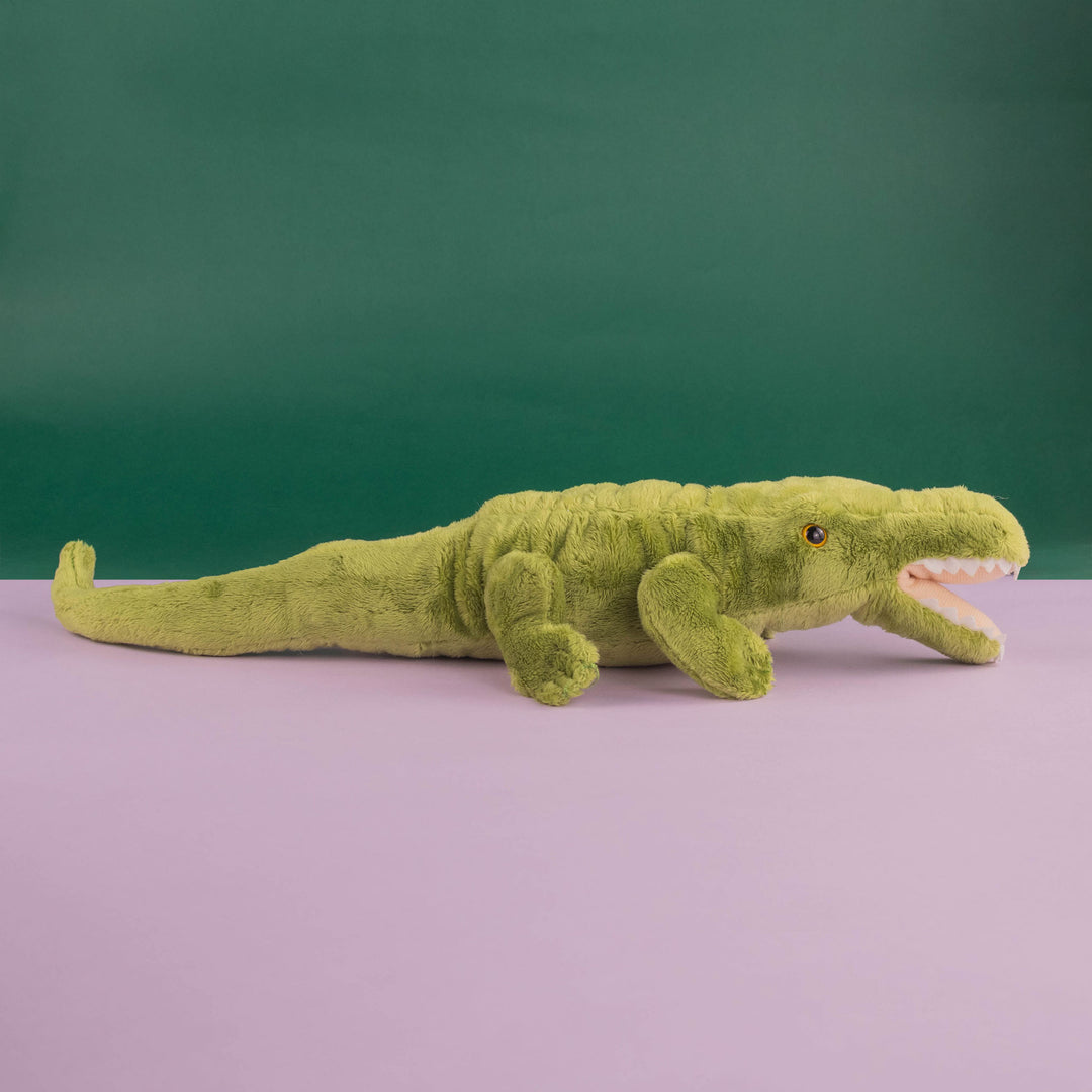 Cocodrilo de peluche Miami 30 cm, peluches para decorar fiesta de niño 