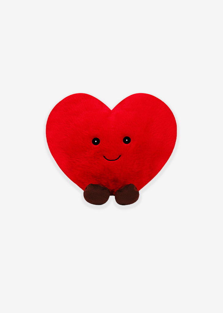 Cojín de corazón de peluche al mayoreo. Peluches para San Valentín. Tiendas de regalo