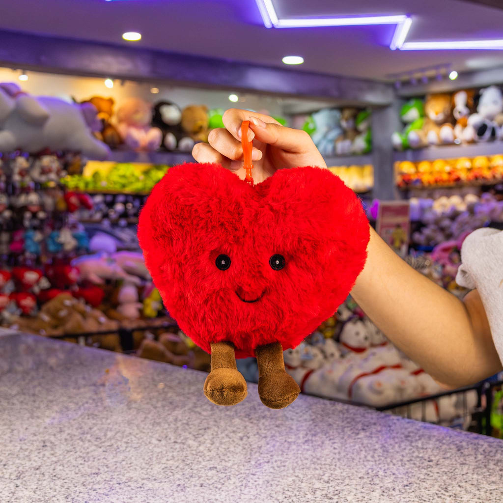 Cojín de corazón de peluche al mayoreo. Peluches para San Valentín. Tiendas de regalo
