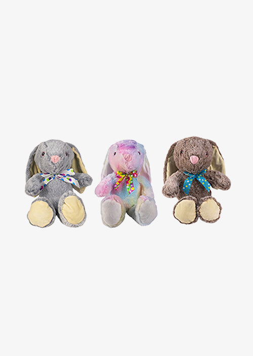 Set de 3 piezas Conejos de peluche Clásico 27 cm , conejos de peluche al mayoreo, para eventos y decoraciones