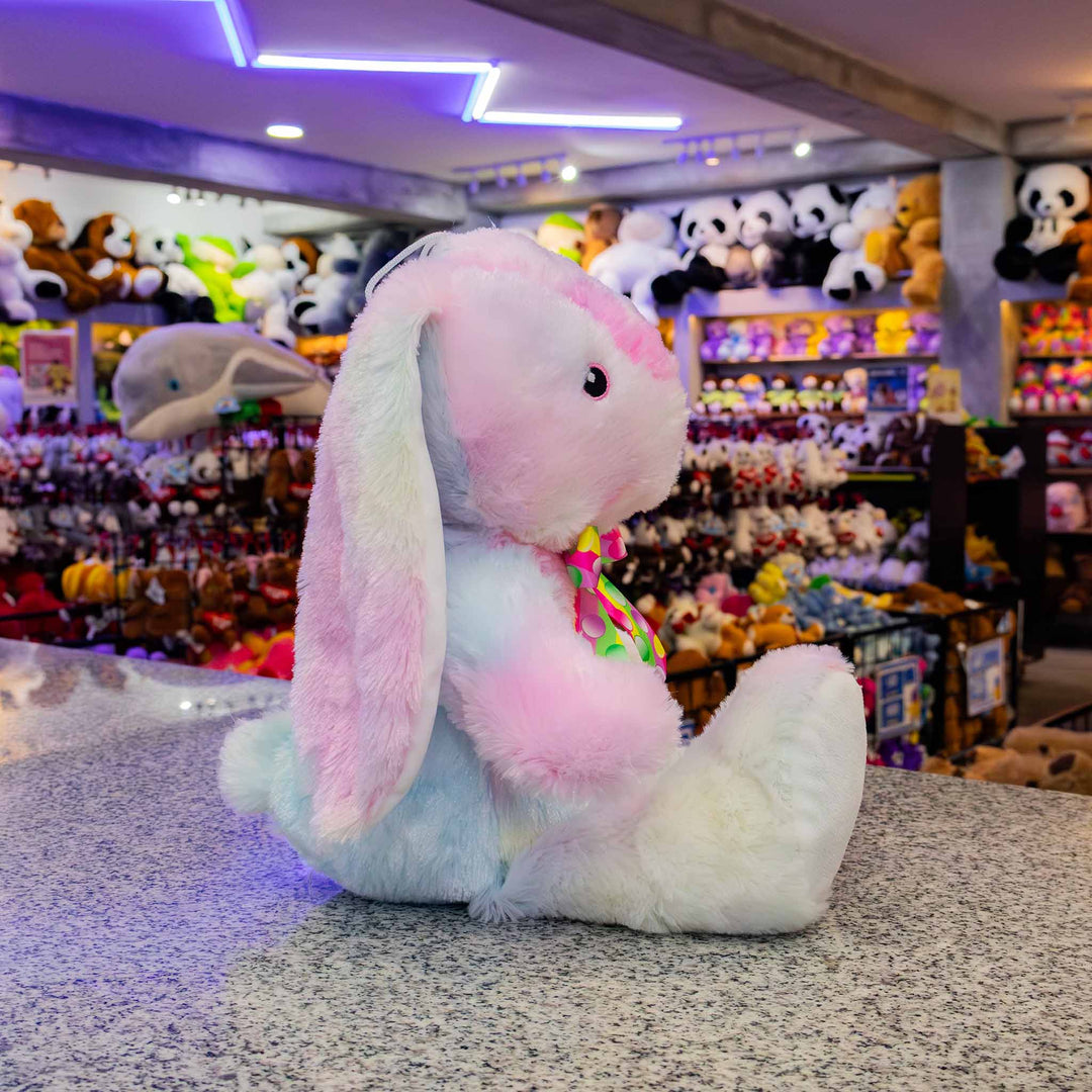 Set de 3 piezas Conejos de peluche Clásico 27 cm , conejos de peluche al mayoreo, para eventos y decoraciones