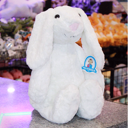 CONEJO BLANCO DE PELUCHE