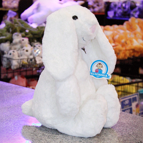 CONEJO BLANCO DE PELUCHE ADORABLE