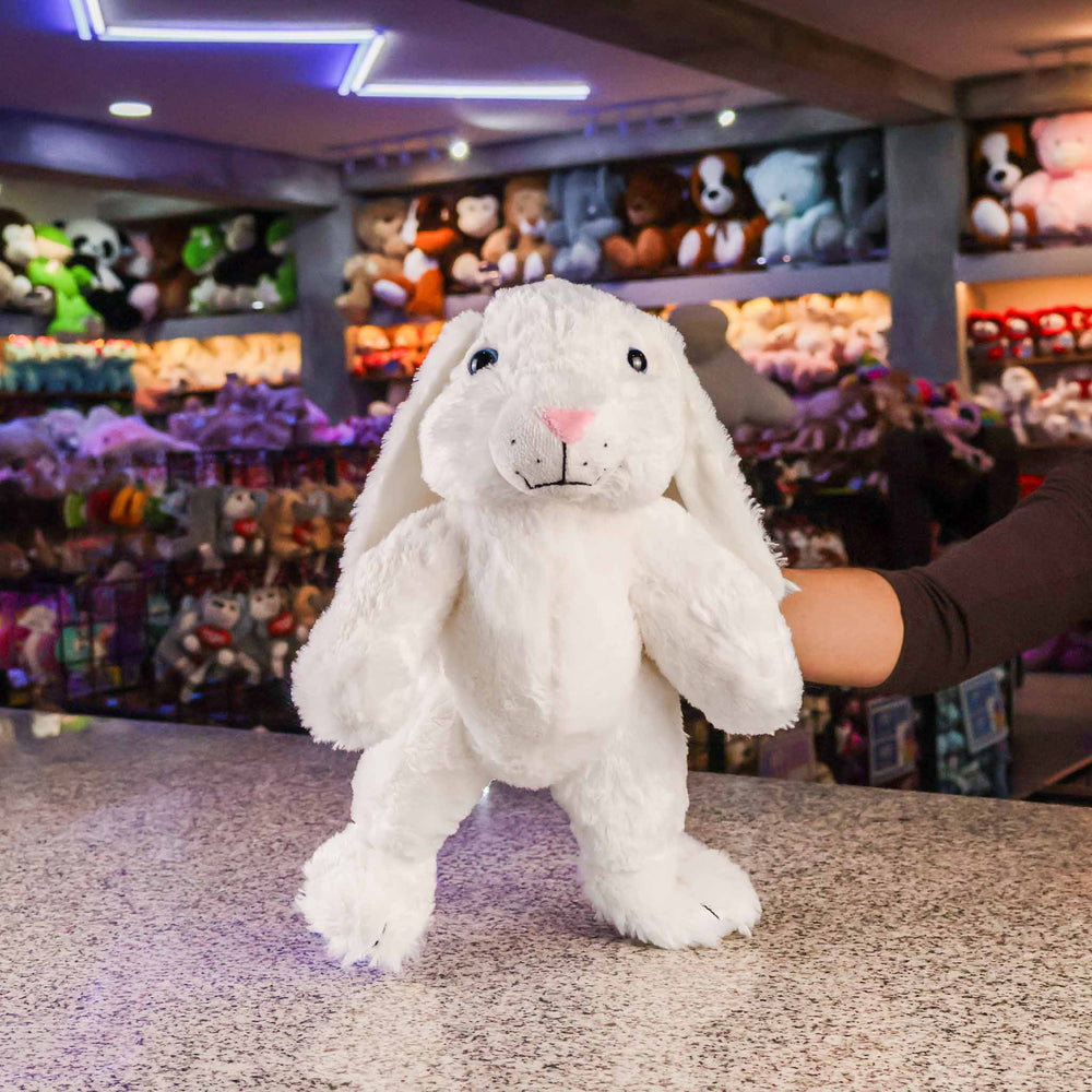 Conejo de peluche Albino 20cm, conejo de peluche para decoraciones, regalos o tiendas de mayoristas