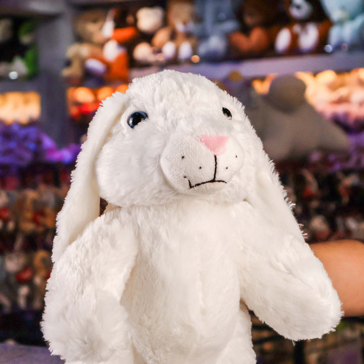 Conejo de peluche Albino 20cm, conejo de peluche para decoraciones, regalos o tiendas de mayoristas