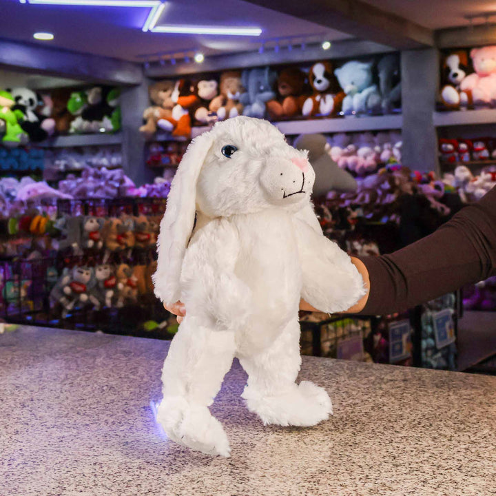 Conejo de peluche Albino 20cm, conejo de peluche para decoraciones, regalos o tiendas de mayoristas