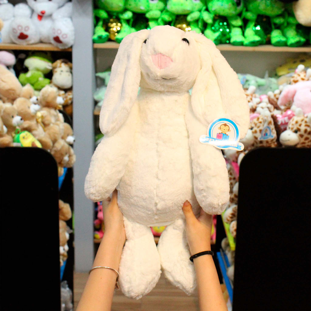 Conejo de peluche gigante, color blanco super suave e ideal para regalar