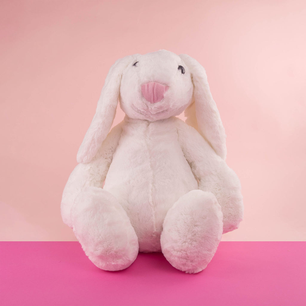 Conejo de peluche gigante, color blanco super suave e ideal para regalar