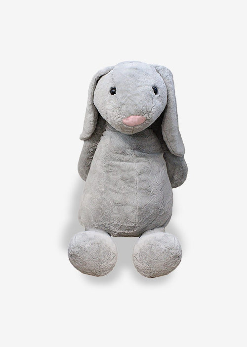 Conejo de peluche gigante, color gris super suave y perfecto para regalar