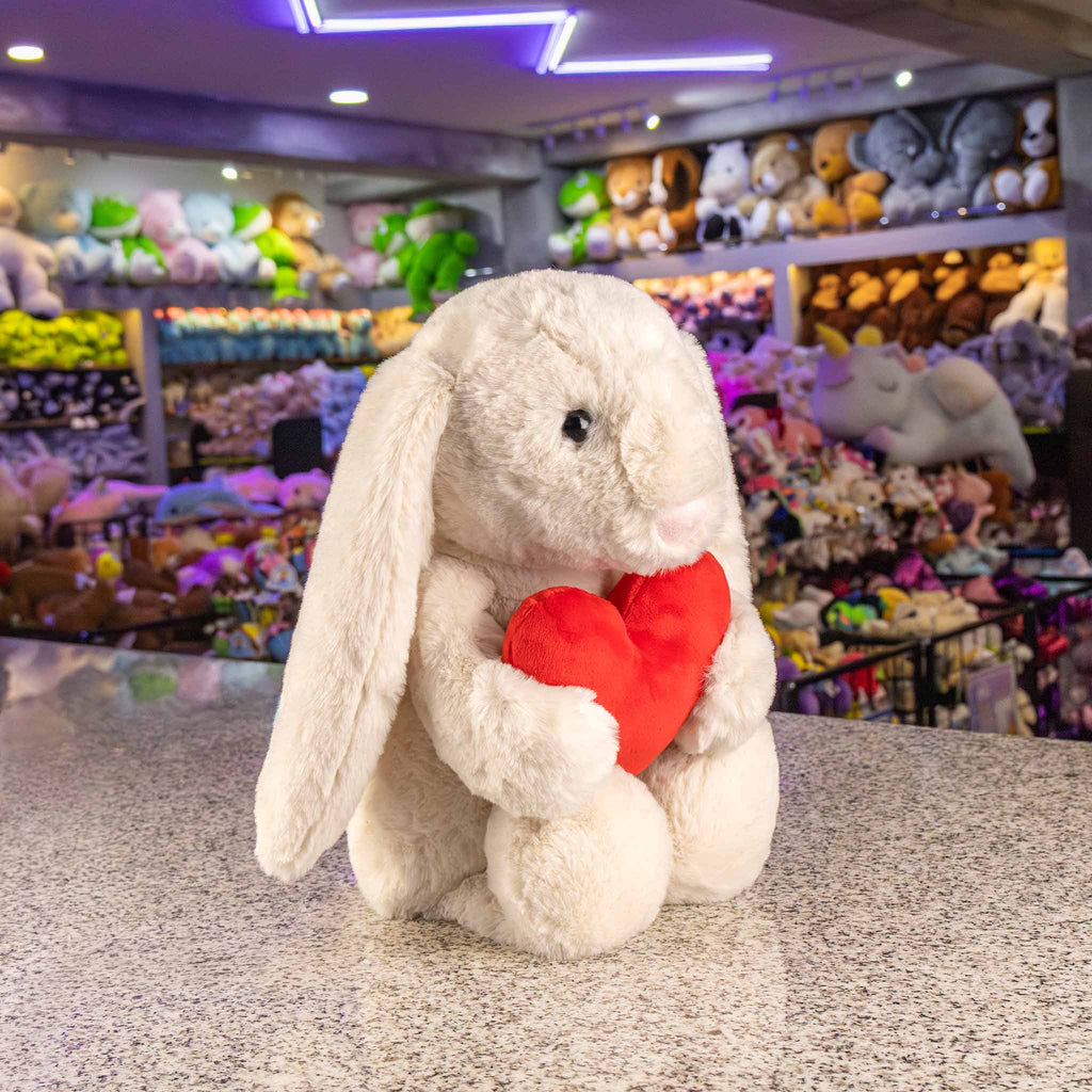 Conejo de peluche para San Valentín , ideal para regalos , tiendas, eventos , decoración. Peluches al mayoreo 