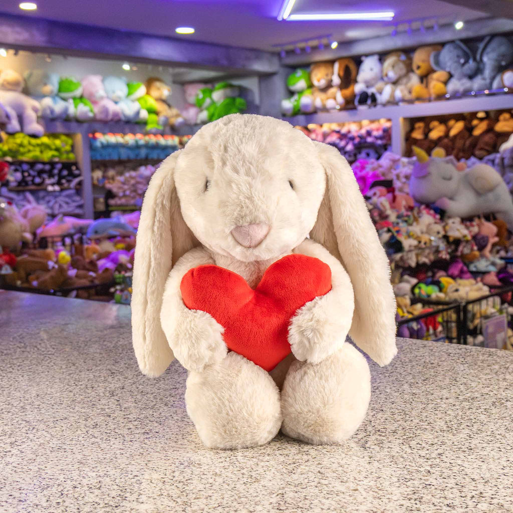 Conejo de peluche para San Valentín , ideal para regalos , tiendas, eventos , decoración. Peluches al mayoreo 